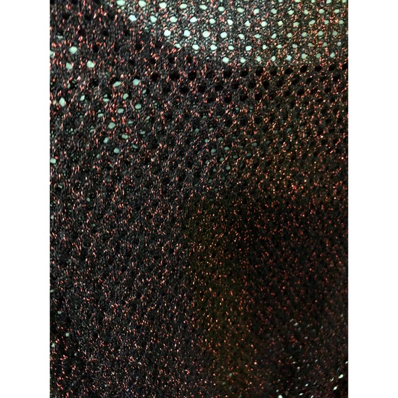 Rock & Republic Red and Black Sparkly Mesh Sweater - Picture 2 of 5
